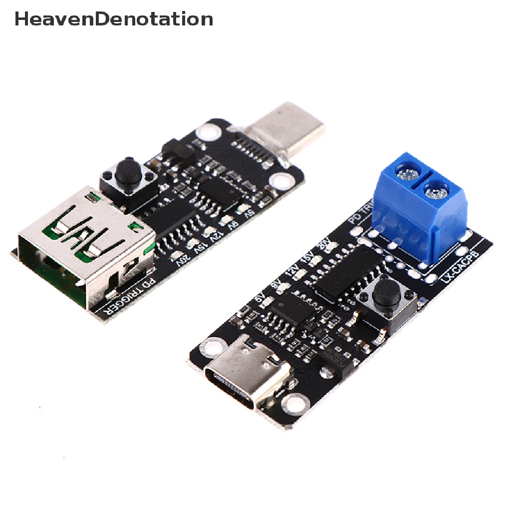 [HeavenDenotation] Usb Type-C PD Decoy Trigger Board 9V 12V 15V Output PD 2.0 3.0 Adaptor Trigger HDV