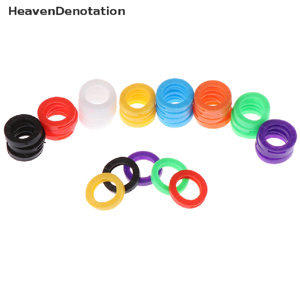 [HeavenDenotation] 32x Warna Terang Berongga Silikon Kunci Topi Penutup Topper Keyring Hadiah  Hdv