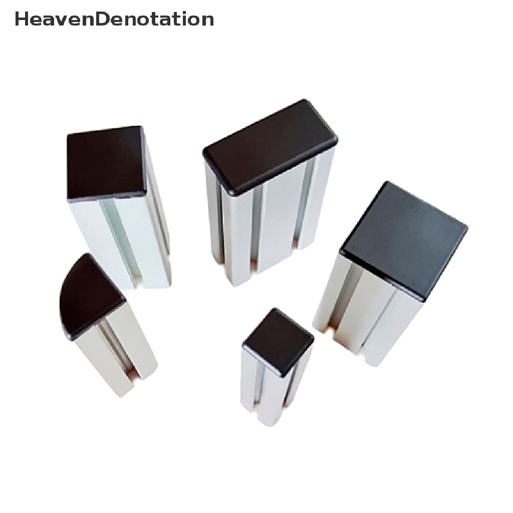 [HeavenDenotation] 50pcs Hitam Plastik End Cap Penutup Plat Endcap Untuk 2020202020ue Aluminium Profile HDV