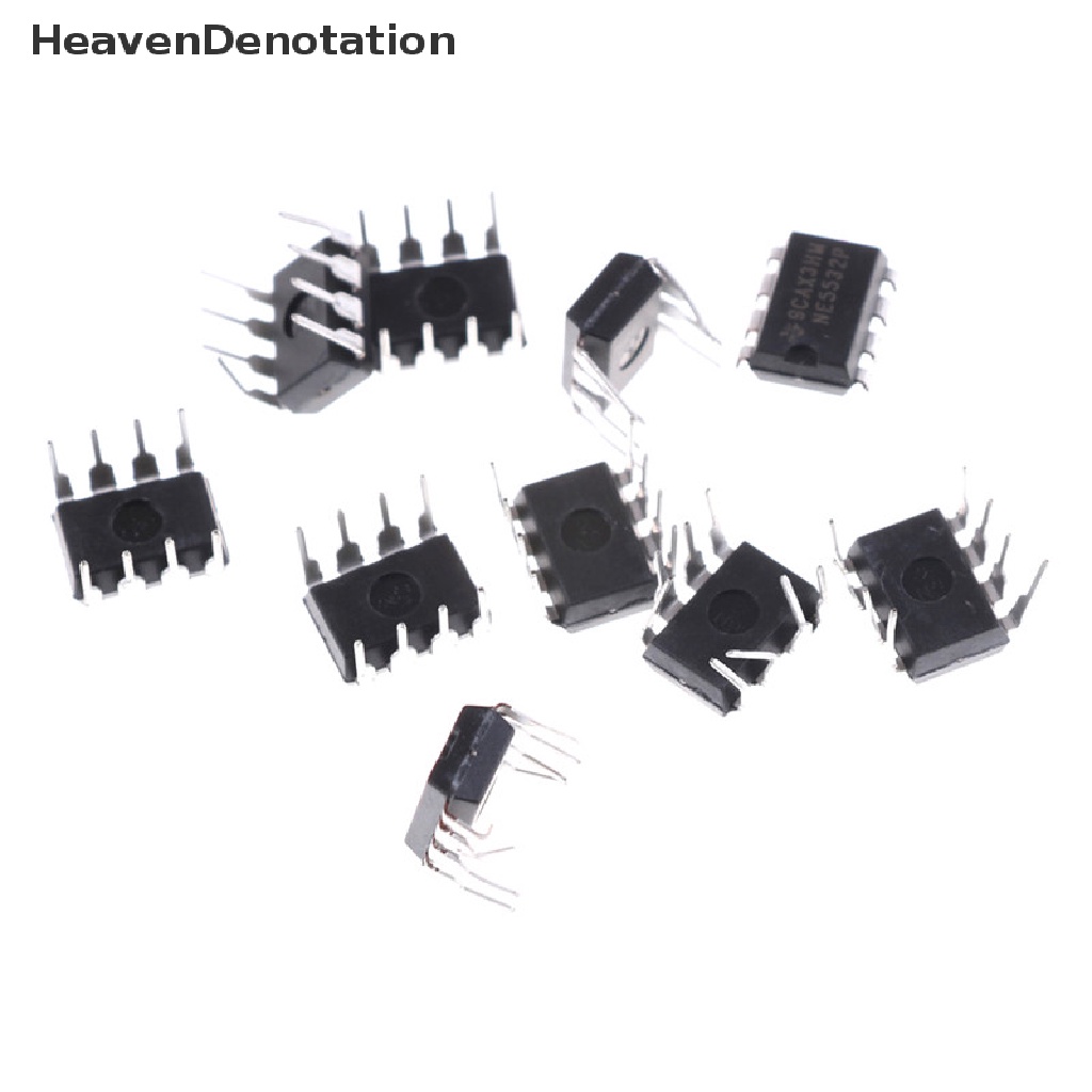 [HeavenDenotation] 10pcs NE5532P NE5532 DIP-8 Dual Kebisingan Rendah Op-Amp TI IC HDV