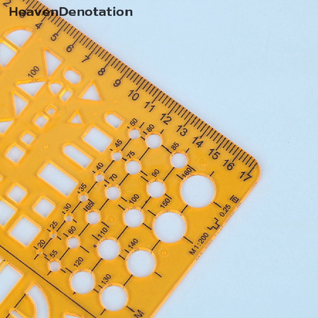 [HeavenDenotation] Penggaris Template Arsitek Profesional Menggambar Stensil Alat Ukur Siswa HDV