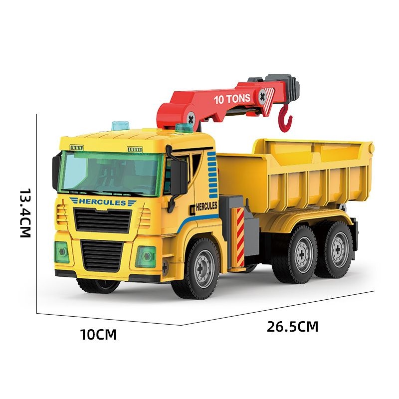 Mainan Anak DIY CRANE 104+PCS DIY Konstruksi Truck Truk Anak Crane DIY