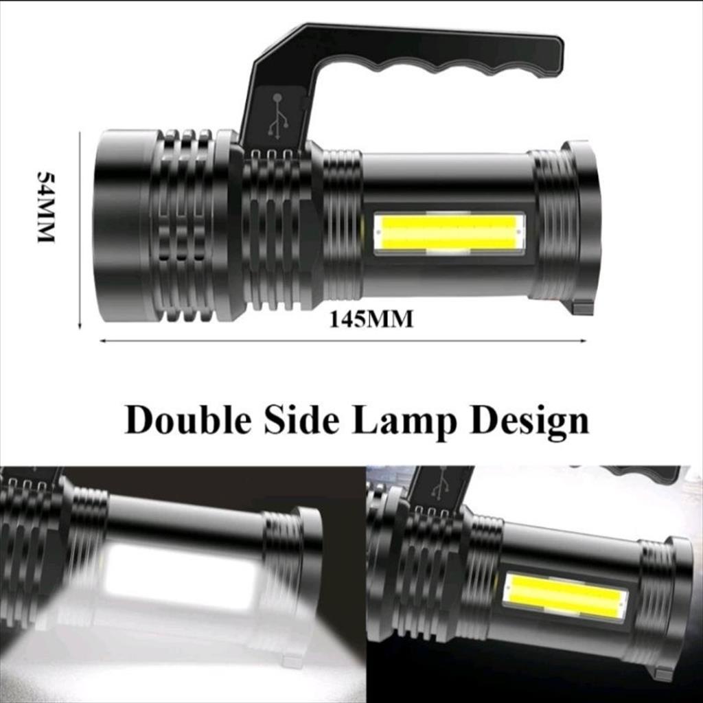 Senter Flashlight 7031 COB 4 Mode