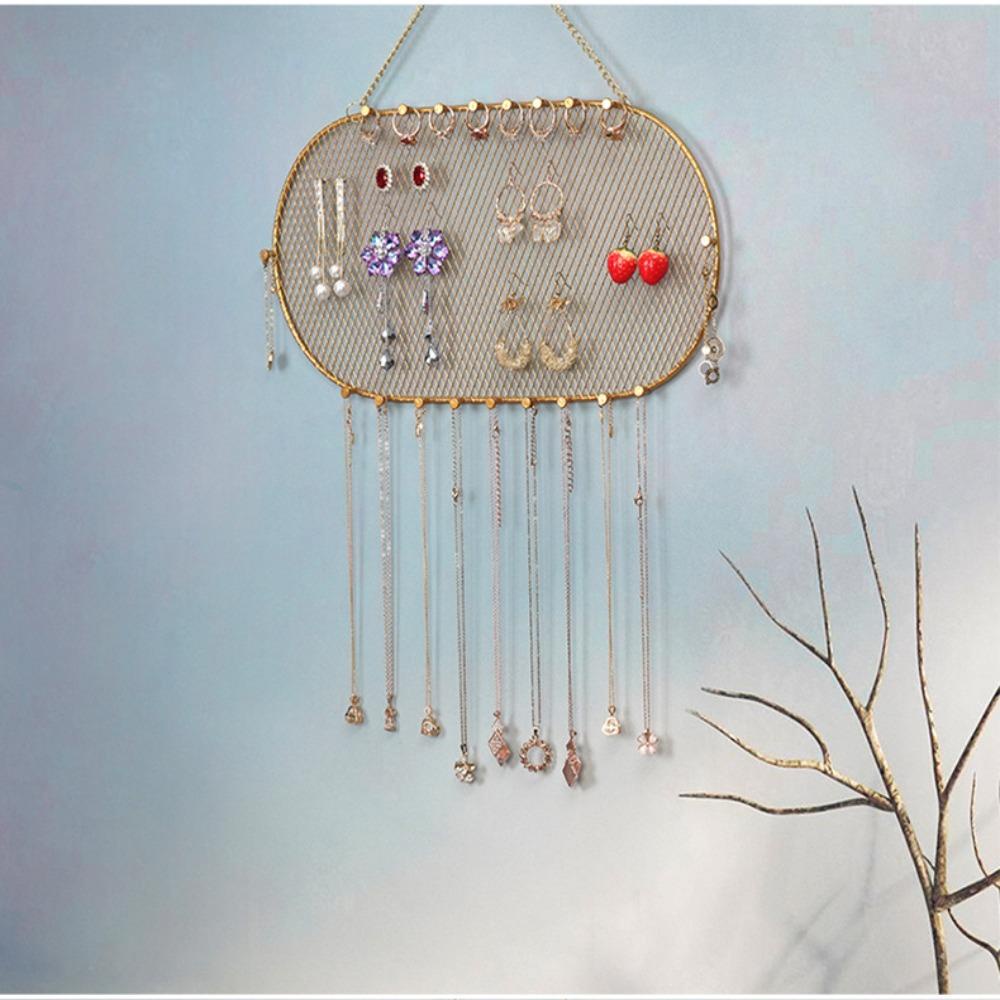 Lily Grid Jewelry Display Storage Box Kalung Stand Tempat Penyimpanan Rak Perhiasan