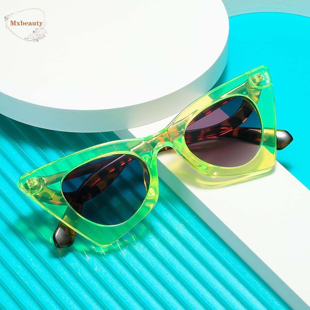 Mxbeauty Kacamata Hitam Mata Kucing Fashion Vintage Motif Leopard Kacamata Bingkai Kacamata Sun Eyewear Square Sunglasses