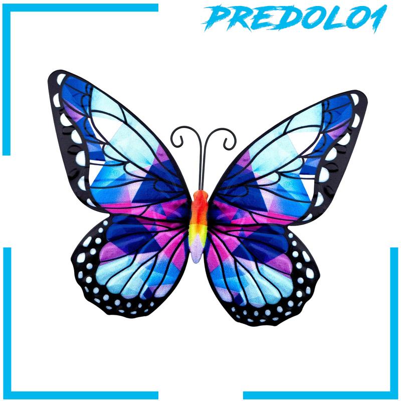 [Predolo1] Butterfly metal Wall Decor Patung Butterfly Logam Untuk Pagar Halaman Balkon