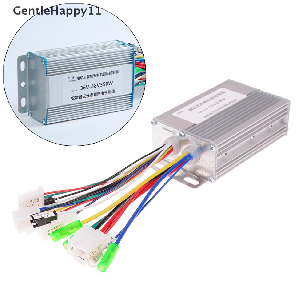 Gentlehappy 36v/48v 350w dc Sepeda Listrik e-bike scooter brushless motor dc controller id