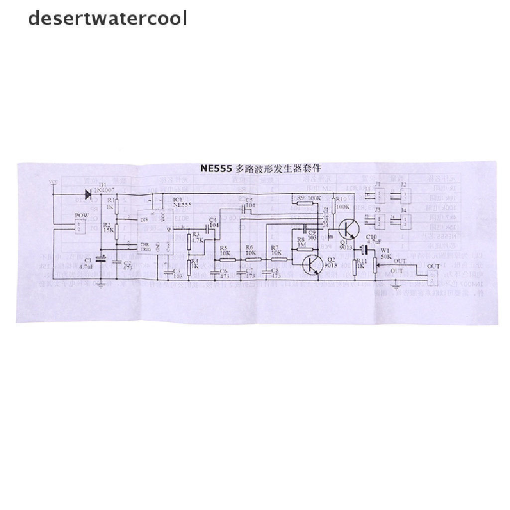 Deid DC 6-12V Ne55 Modul Generator Pulsa Generator Sinyal Gelombang Sinus/Segitiga/Persegi Martijn