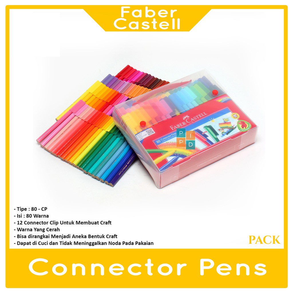 

Faber Castell - Spidol Warna - Connector Pen 80 Gift Case - Set