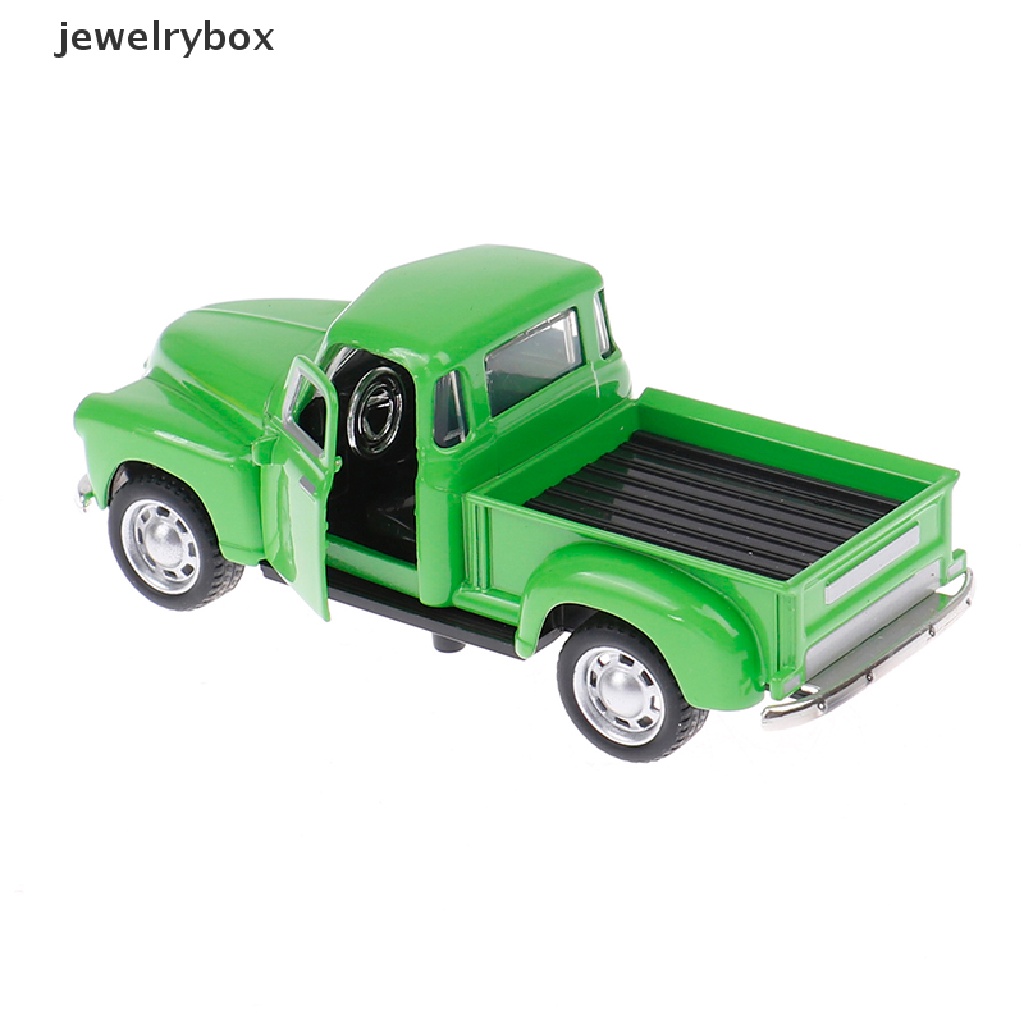 [jewelrybox] 1: 32 Klasik Rustic Vintage Alloy Pickup Truck Vintage Pull-Back Model Mobil Mainan Butik