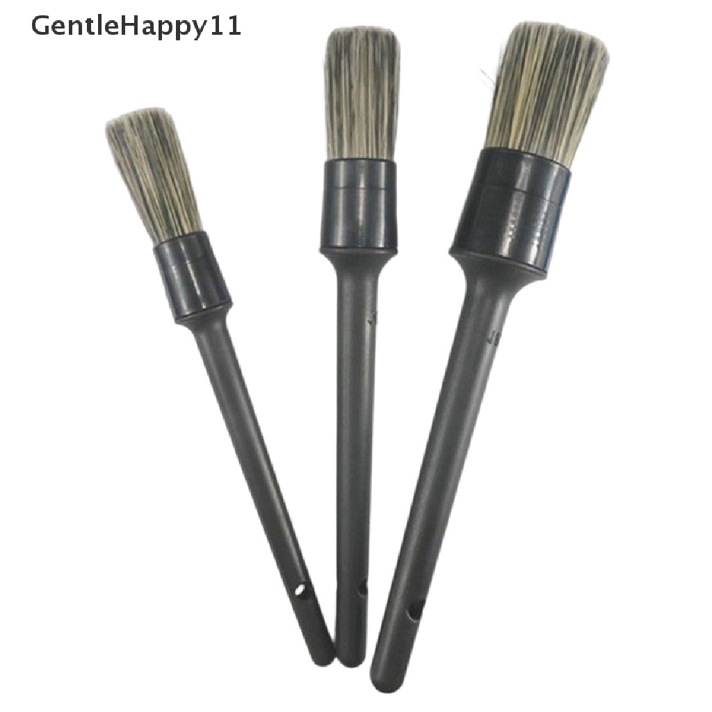 Gentlehappy 1/3Pcs Car Brushes Sikat Detailing Mobil Set Bulu Panjang Lembut Untuk Membersihkan Mobil Detailing Brush Dashboard Wheel Wash Aksesoris Eksterior id