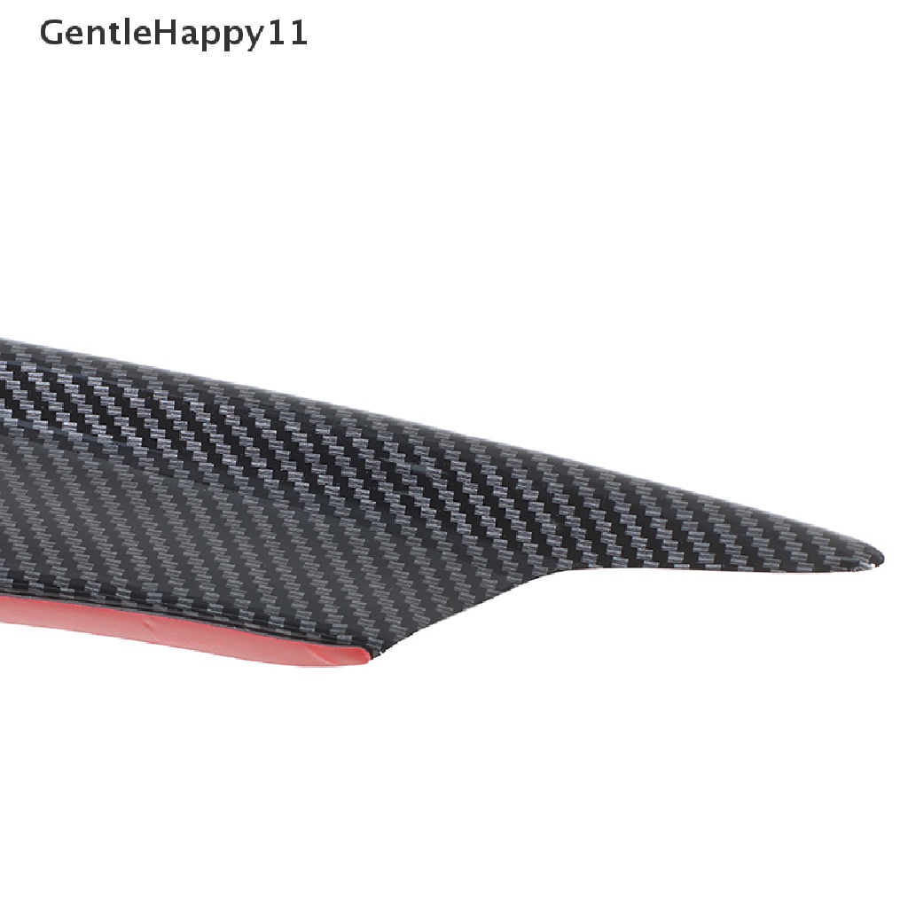 Gentlehappy 4Pcs Serat Karbon Mobil Bumper Fin Canard Splitter Diffuser Spoiler Air id