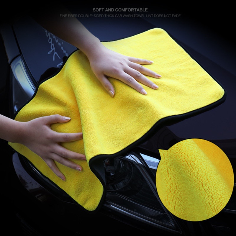 Handuk Cuci Mobil Microfiber Towel Car Cleaning Hemming Drying Cloth Lap Perawatan Mobil Detail Handuk Cuci Mobil