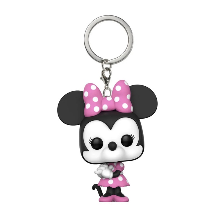 Original Funko POP Disney Donald Minnie Webby Boneka Gantungan Kunci PVC Anime Action Figure Liontin Key Ring