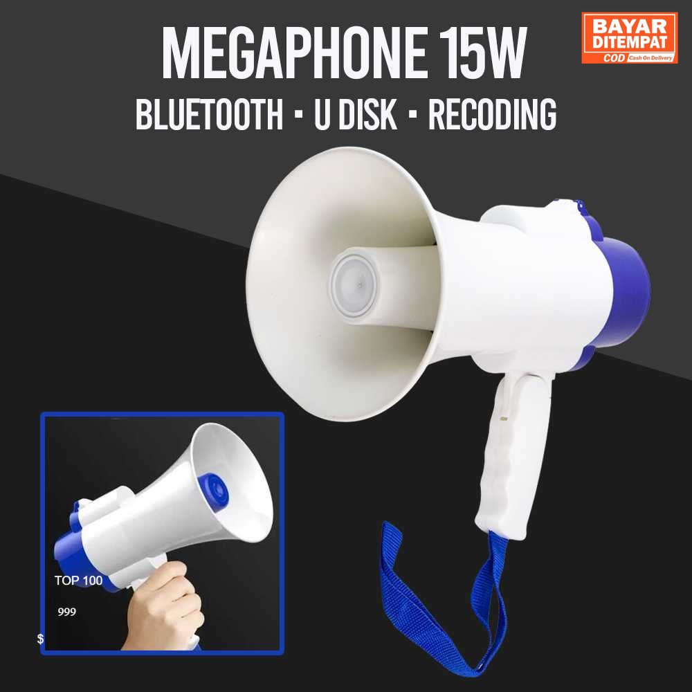 ( ORI ) Yalanshi Toa Megaphone Bluetooth U Disk Recording Alert 15W - 518
