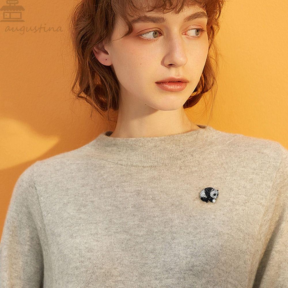 Agustina Wanita Bros Trendi Halus Shiny Niche Design Suit Aksesori Gadis Hadiah Berlian Imitasi Alloy Aksesori Pakaian
