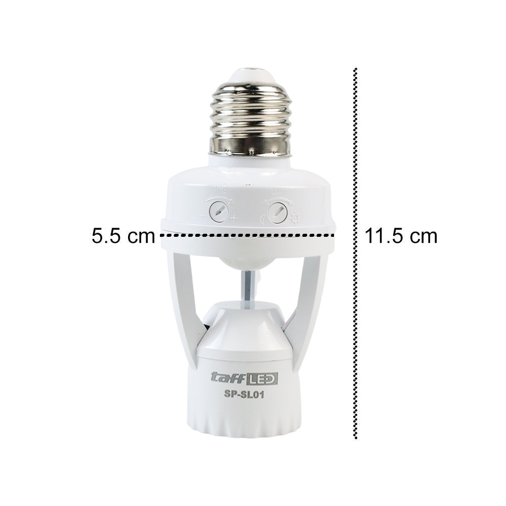 Fitting Lampu Bohlam PIR Sensor 2000 LUX 240V 60W E27 White