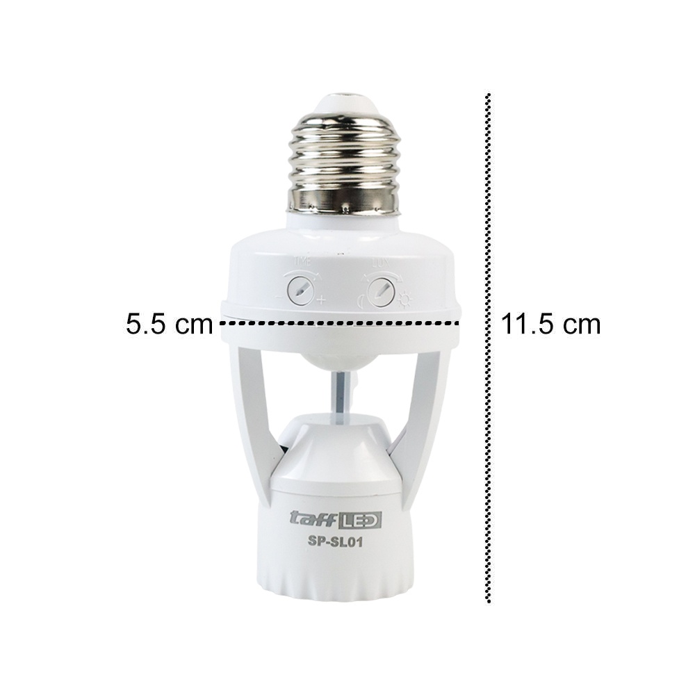 Fitting Lampu Bohlam PIR Sensor 2000 LUX 240V 60W E27 -  White