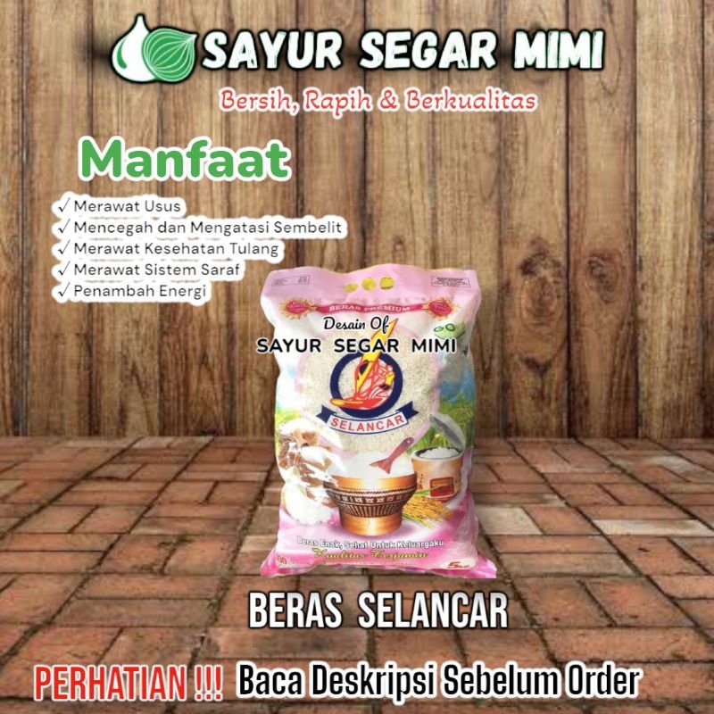 

Beras Selancar / Beras Raja / Patin / Maknyus / Topi Koki 5Kg - Sᴀʏᴜʀ Sᴇɢᴀʀ ♏ɪᴍɪ