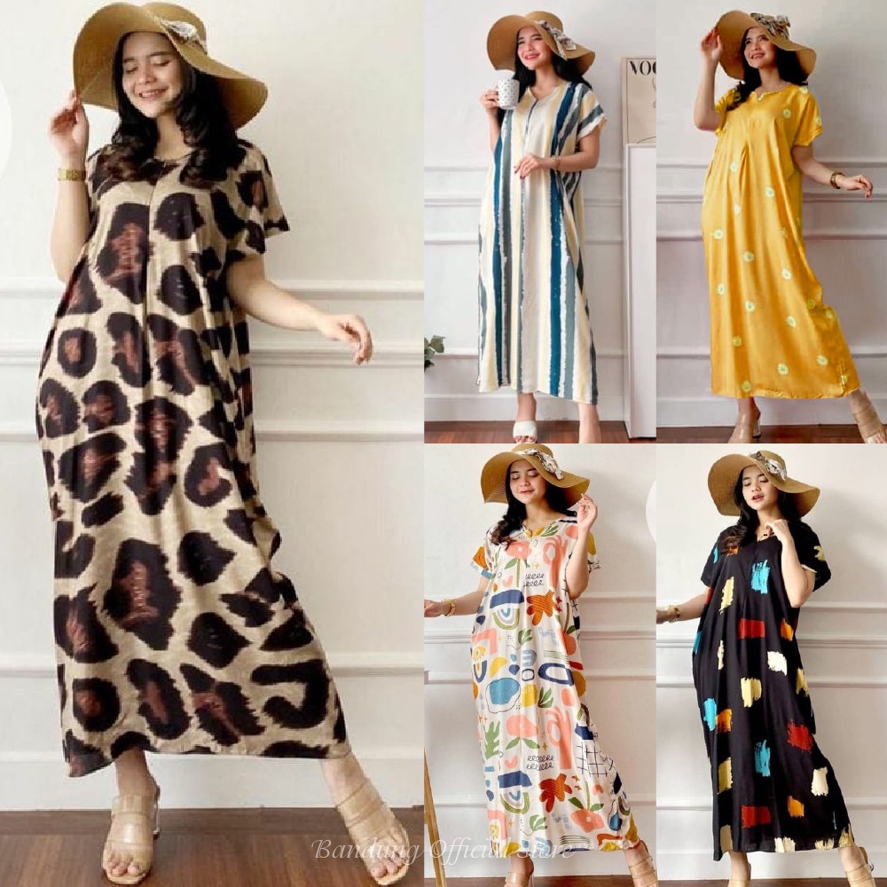 Longdress Panjang Semata Kaki Bahan Rayon Halus LD 120CM PANJANG 125CM