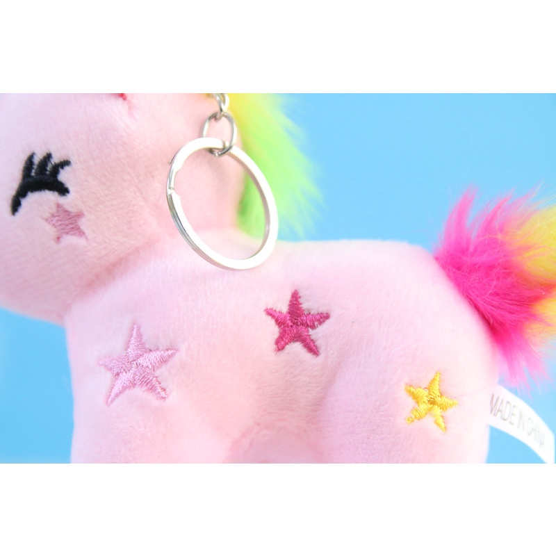 New unicorn Liontin pony Mainan Mewah Gantungan Kunci Tas Sekolah Dekorasi pendant