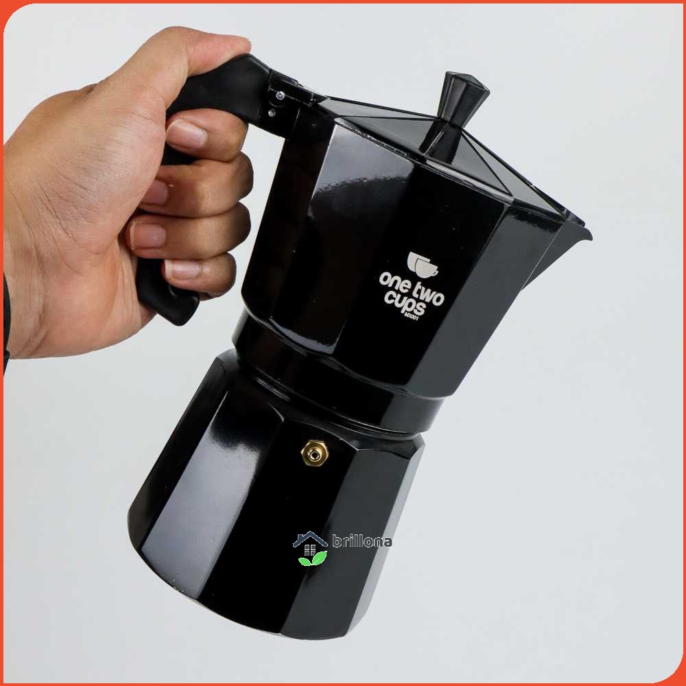 One Two Cups Espresso Coffee Maker Moka Pot Teko Stovetop Filter - MX001