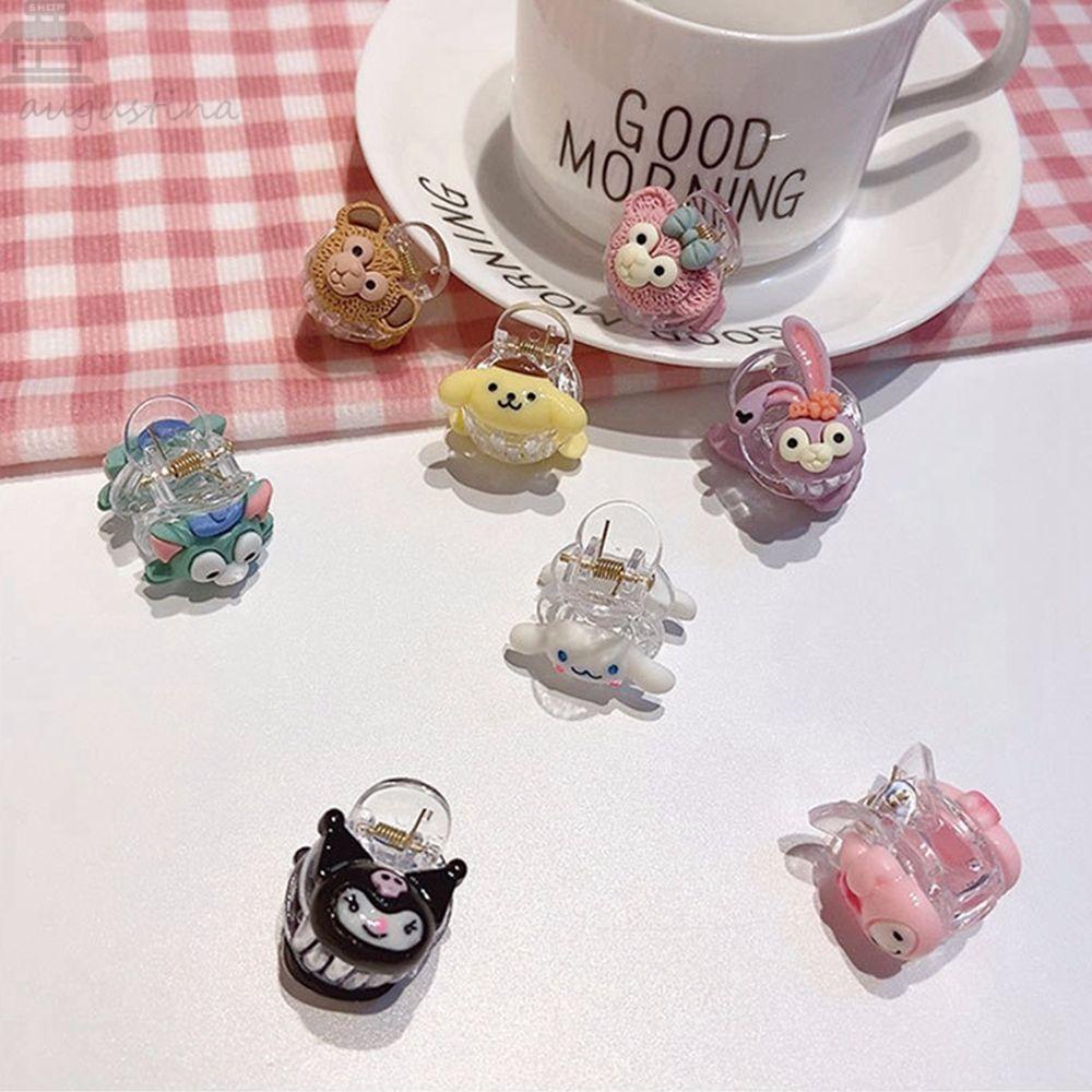 Agustinina Kartun Rambut Cakar Temperamen Elegan All-match Resin Beruang Anjing Gadis Perempuan Klip Rambut