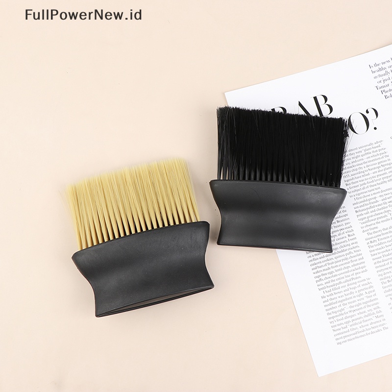 Power Professional Sikat Kemoceng Wajah Leher Lembut Barber Hair Clean Hairbrush Tools ID