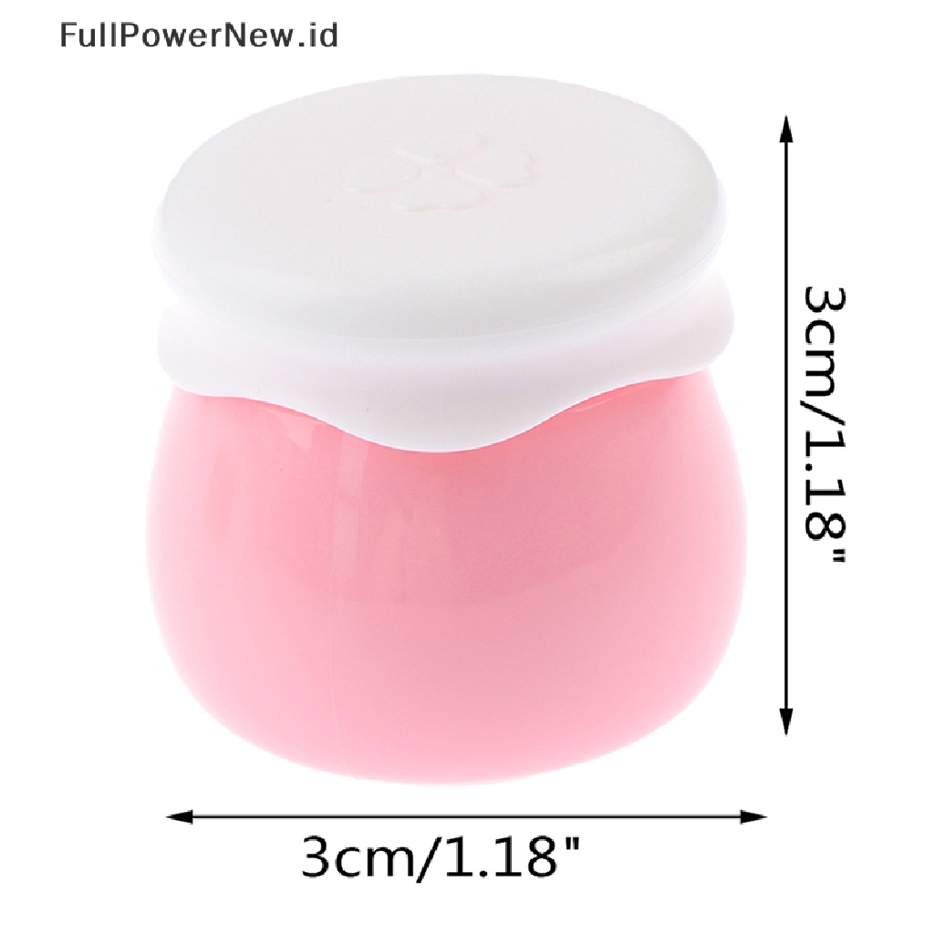 Power 10G Pot Jar Kosong Kosmetik Plastik Makeup Cream Lip Balm Wadah Isi Ulang ID