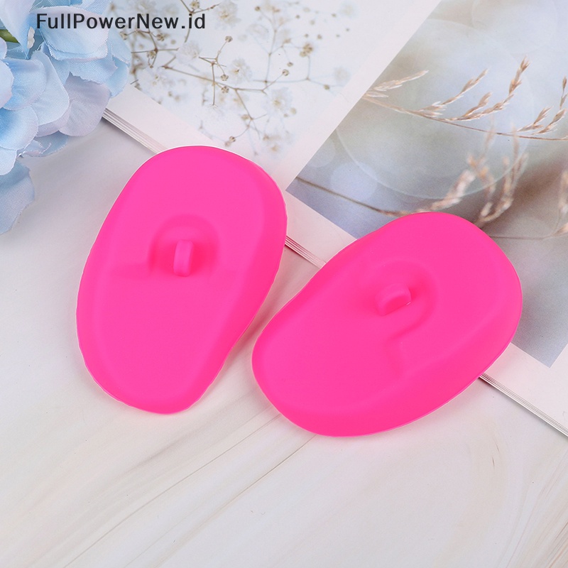 Power 2Pcs Reusable silicone ear cover Rambut salon Pewarna Warna Perisai Pelindung Penutup Telinga ID