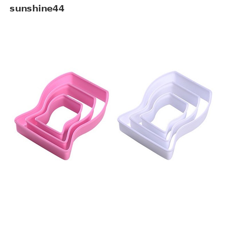 Sunshine 3pcs Cake Decorag Fondant Pemotong DIY Tools Cetakan Cookies cutter Biskuit ID