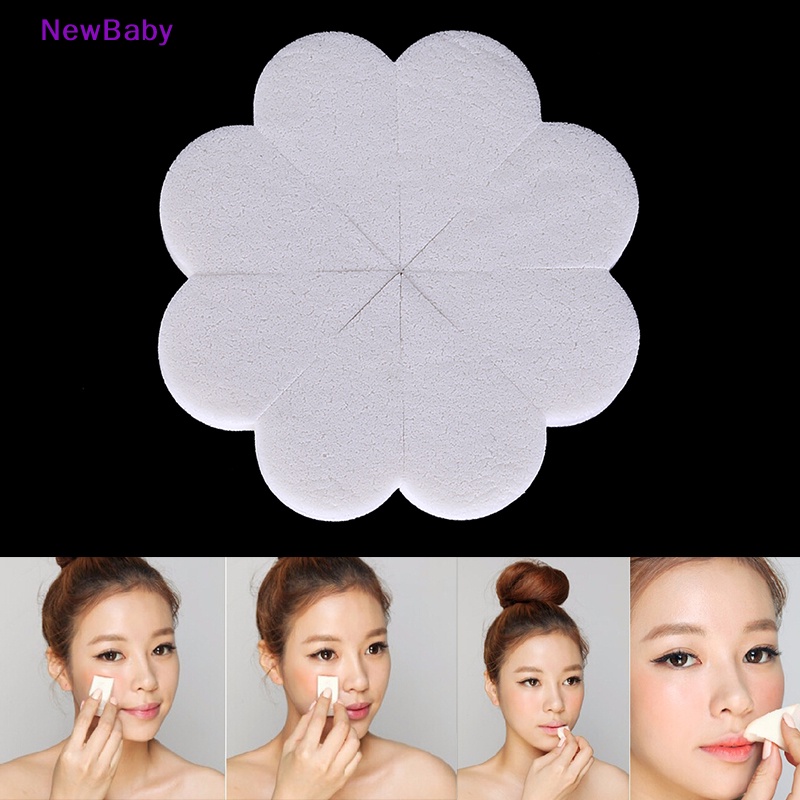 Newbaby Stylish 8PCS/Set Makeup Kosmetik Segitiga Foundation Spons Bedak Wajah Puff ID