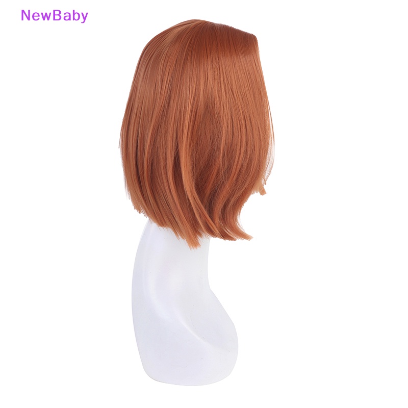 Newbaby 50cm Anime Jujutsu Kaisen Kugisaki Nobara Wig Cosplay Orange Rambut Coklat Gradien ID