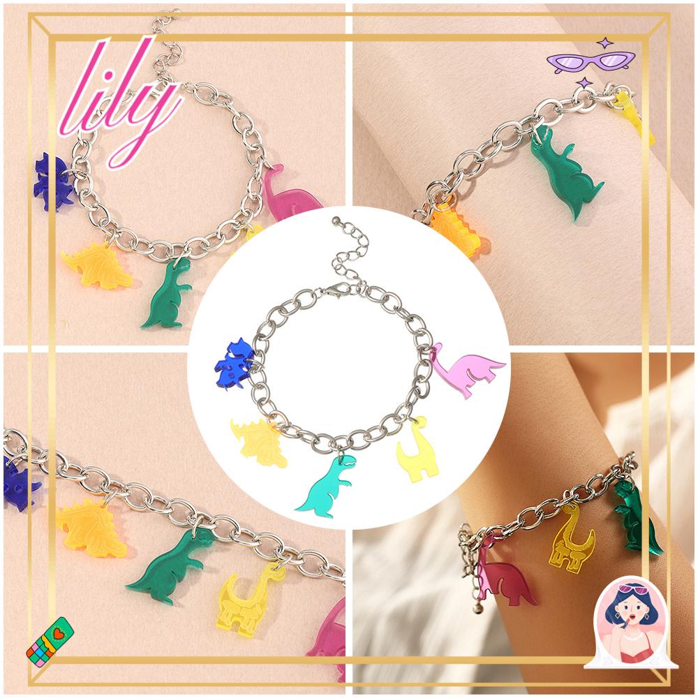 Lily Dinosaurus Gelang Hadiah Ulang Tahun Lucu Resin Akrilik