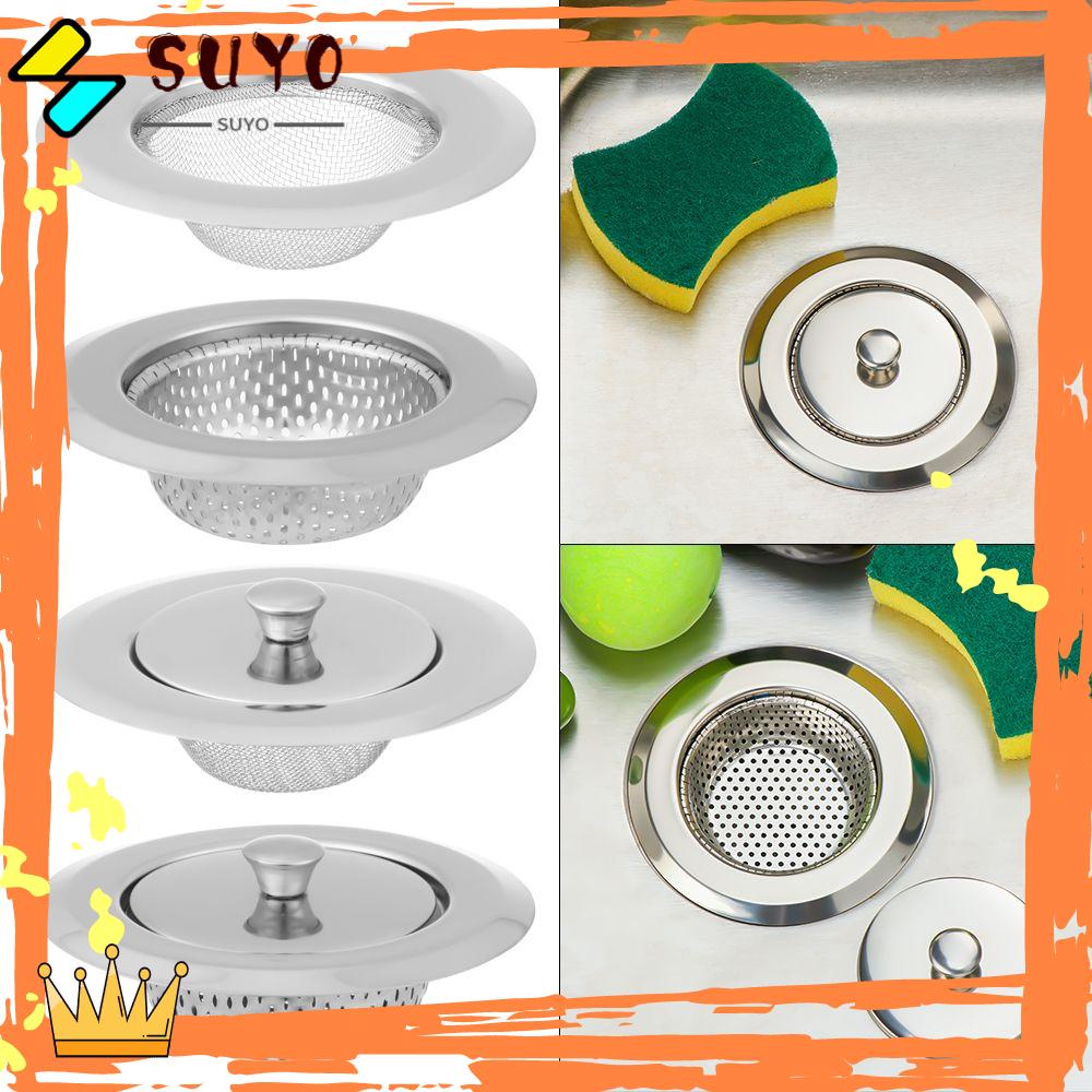 Suyo Saringan Wastafel Dengan Tutup Bathroom Shower Waste Drainer Cleaning Food Hair Stopper