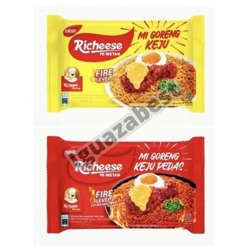 MIE RICHEESE MIE GORENG KEJU LEVEL 0 DAN 3 &amp; RAMEN KEJU