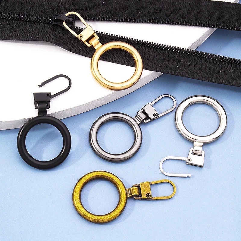 Metal Universal Pengganti Zipper Slider Lepas Zipper Puller Pakaian Ransel Zipper Repair Kit Craft Alat Jahit