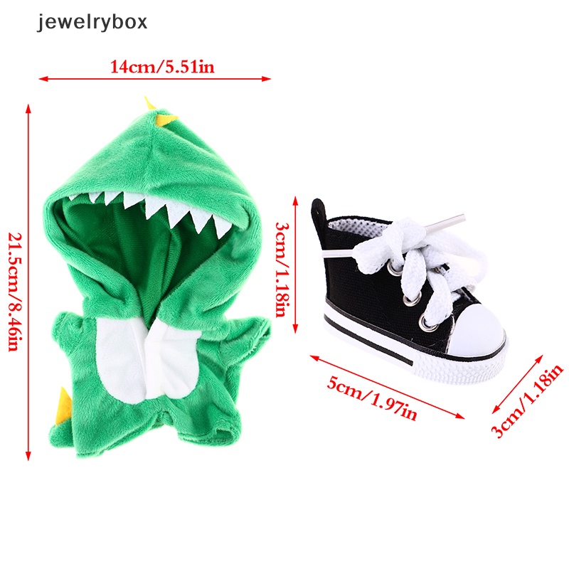 [jewelrybox] Setelan Buatan Tangan 20 cm Hiu Dinosaurus Baju Boneka Hadiah Boneka Aksesoris Butik