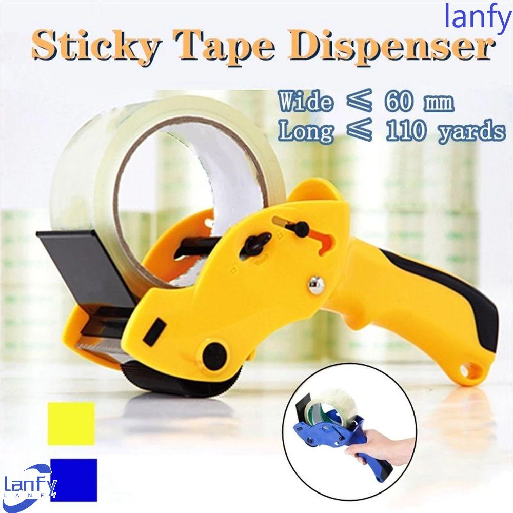 Lanfy Tape Dispenser Perlengkapan Kantor Rumah Untuk Menyegel Tape Adhesiva Tape Seat Dispensador Manual Sealing Device Office Tapes Holder