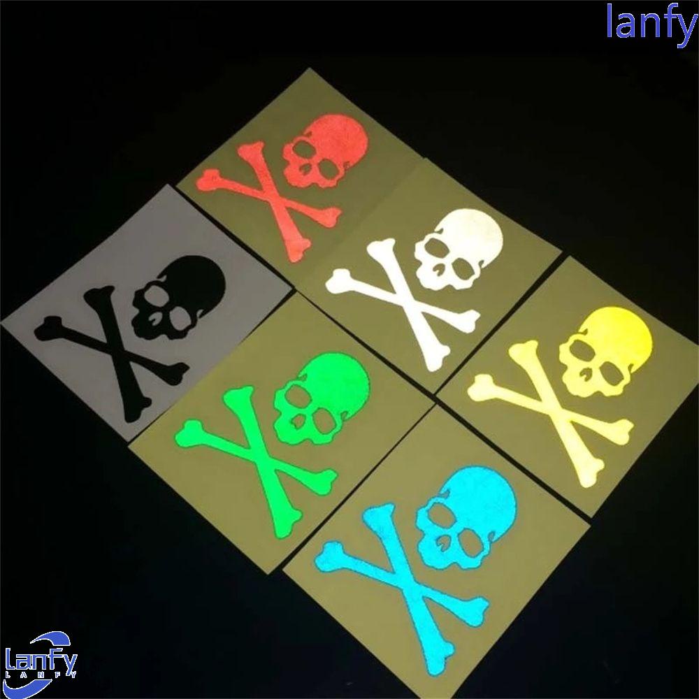 Lanfy Stiker Sepeda Motor Sepeda Part Bersepeda Sticker Skeleton Decals MTB Bike Skull Sticker