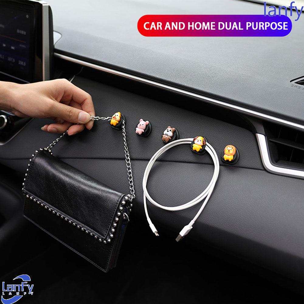 Lanfy Car Hook Kualitas Tinggi Multifungsi Aksesoris Mobil Car Decor Mini Creative Storage Hook