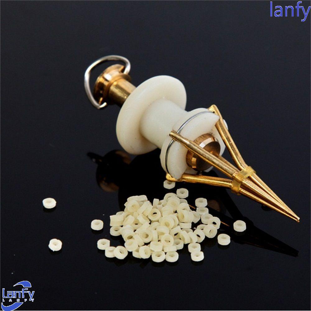 Set Tali Lanyard+Terminal Pencapit Cacing+Karet untuk Bantu Pasang Umpan Memancing Ikan