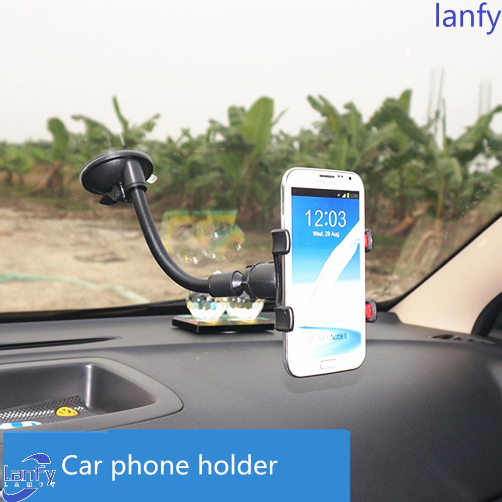 Lanfy Holder Telepon Gitar ABS Hitam 360derajat Car-Holder Untuk Gitar Guitar Holder Sucker