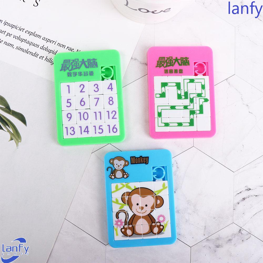 Lanfy Number Puzzle Mainan Kreatif Untuk Anak-Anak Blok Permainan Mainan Puzzle Kecerdasan Hadiah Anak Puzzle Slide Puzzle Puzzle Game Hewan Kartun Anak Laki-Laki Hadiah Jigsaw Puzzle