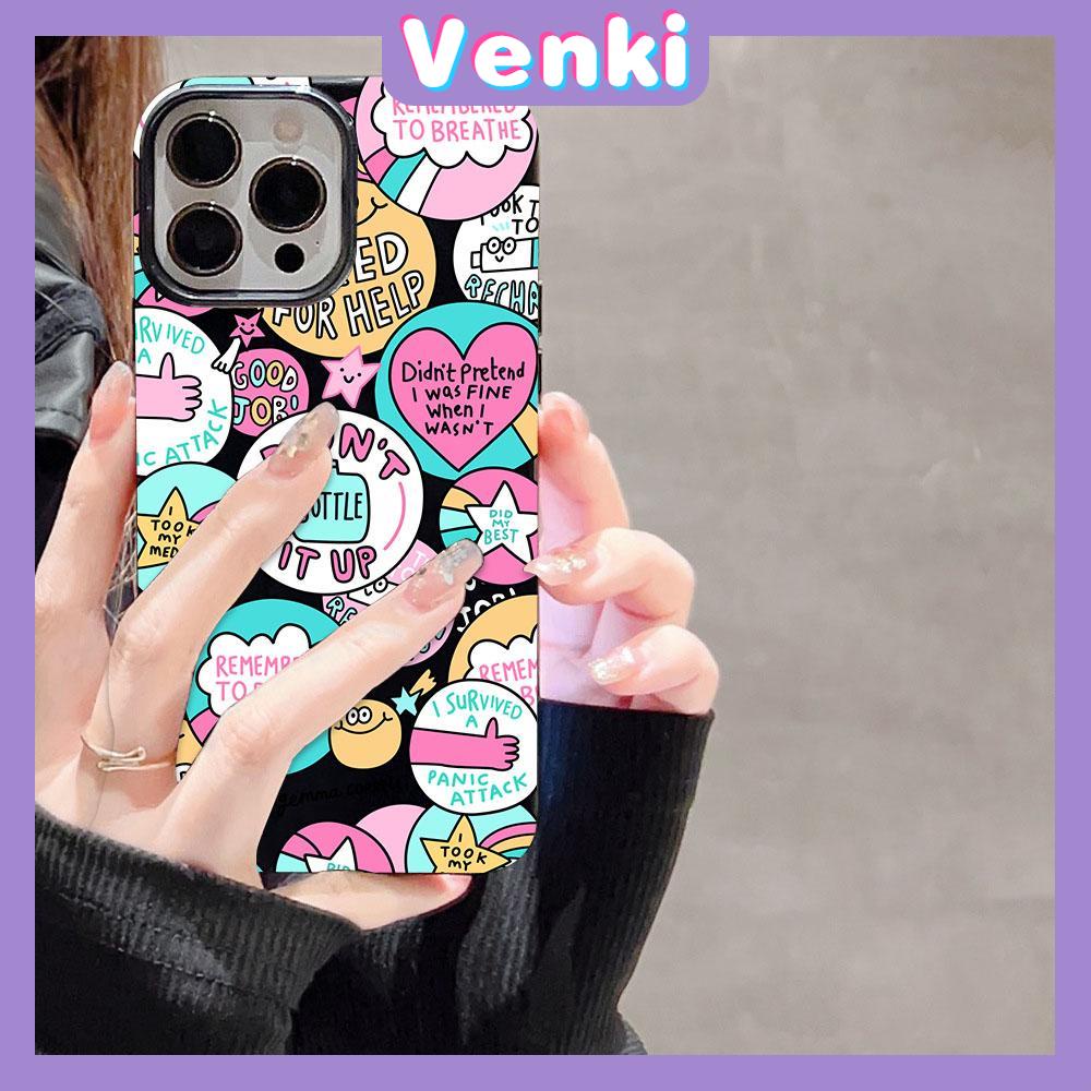 Venki - Compatible iPhone14 Case TPU Soft Shell Candy Case Cute Black Pink Phone Case Camera Protection Shockproof Compatible with iPhone 13 Pro max 12 Pro Max 11 xr xs max