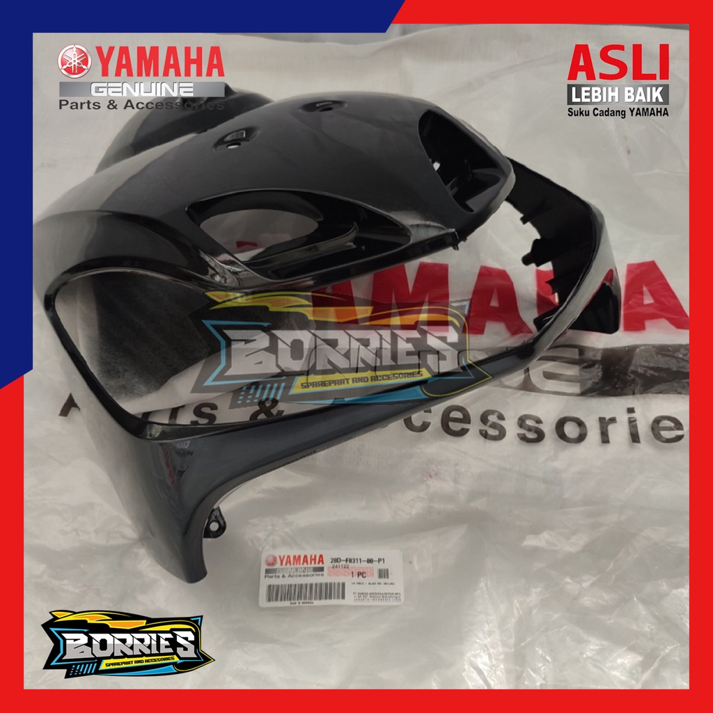 TAMENG DASI DEPAN YAMAHA MIO SMILE WARNA HITAM ORIGINAL 28D-F8311-00-P1