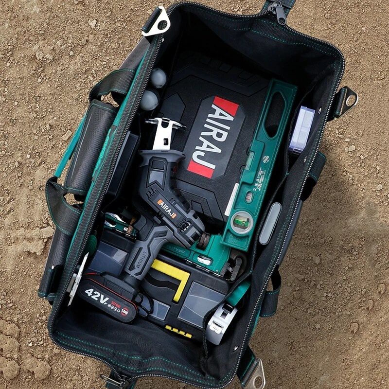 Tas Perkakas Storage Tool Bag Waterproof with Reflective Strips 18 inch - A03369 - Green