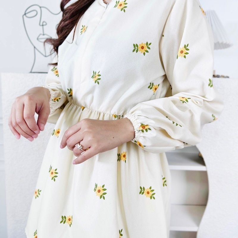 IL - KIVA SUNFLOWER BLOUSE/KIVA SHAKILA /ATASAN WANITA MOTIF BUNGA