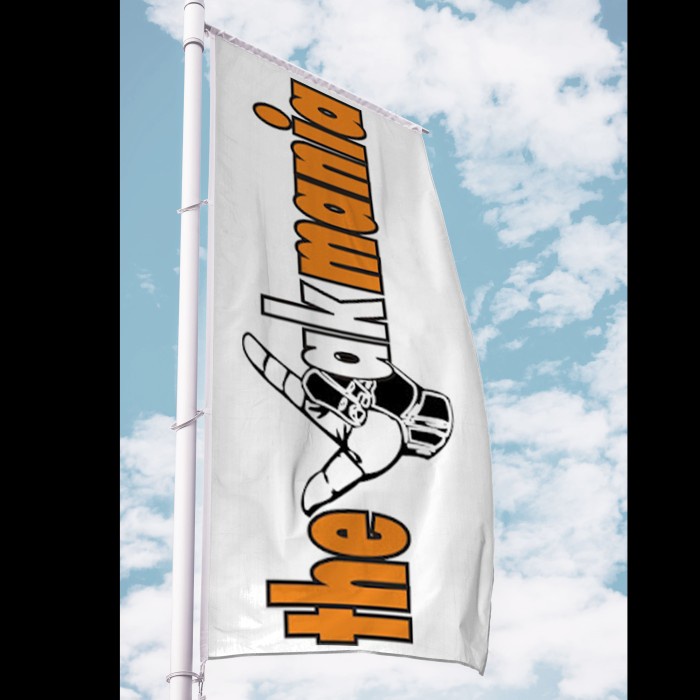 BENDERA PERSIJA JAKARTA/BENDERA THE JAKMANIA/JAKMANIA/JAKMANIA - WARNA/POP ART, PELES/160x240