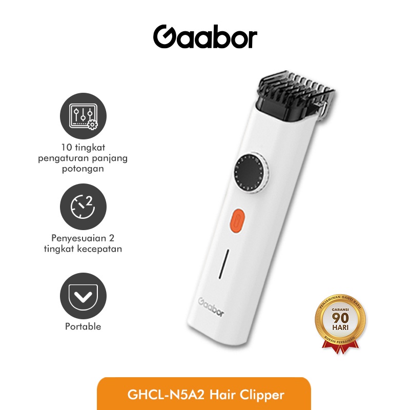 Gaabor Alat Cukur Rambut Elektrik Colok USB Hair Clipper Cordless /GHCL-N5A2